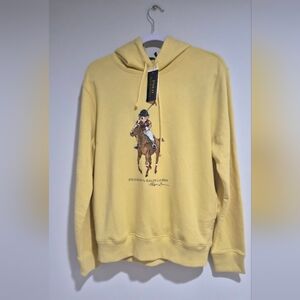 Polo Ralph Lauren Mens Equestrian Horse Teddy Bear Hoodie Sweatshirt Sweater NWT